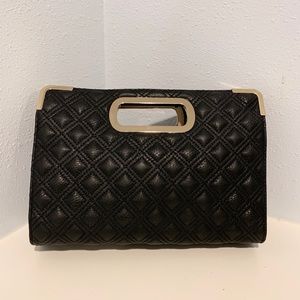 Charming Charlie Black Quilted Clutch